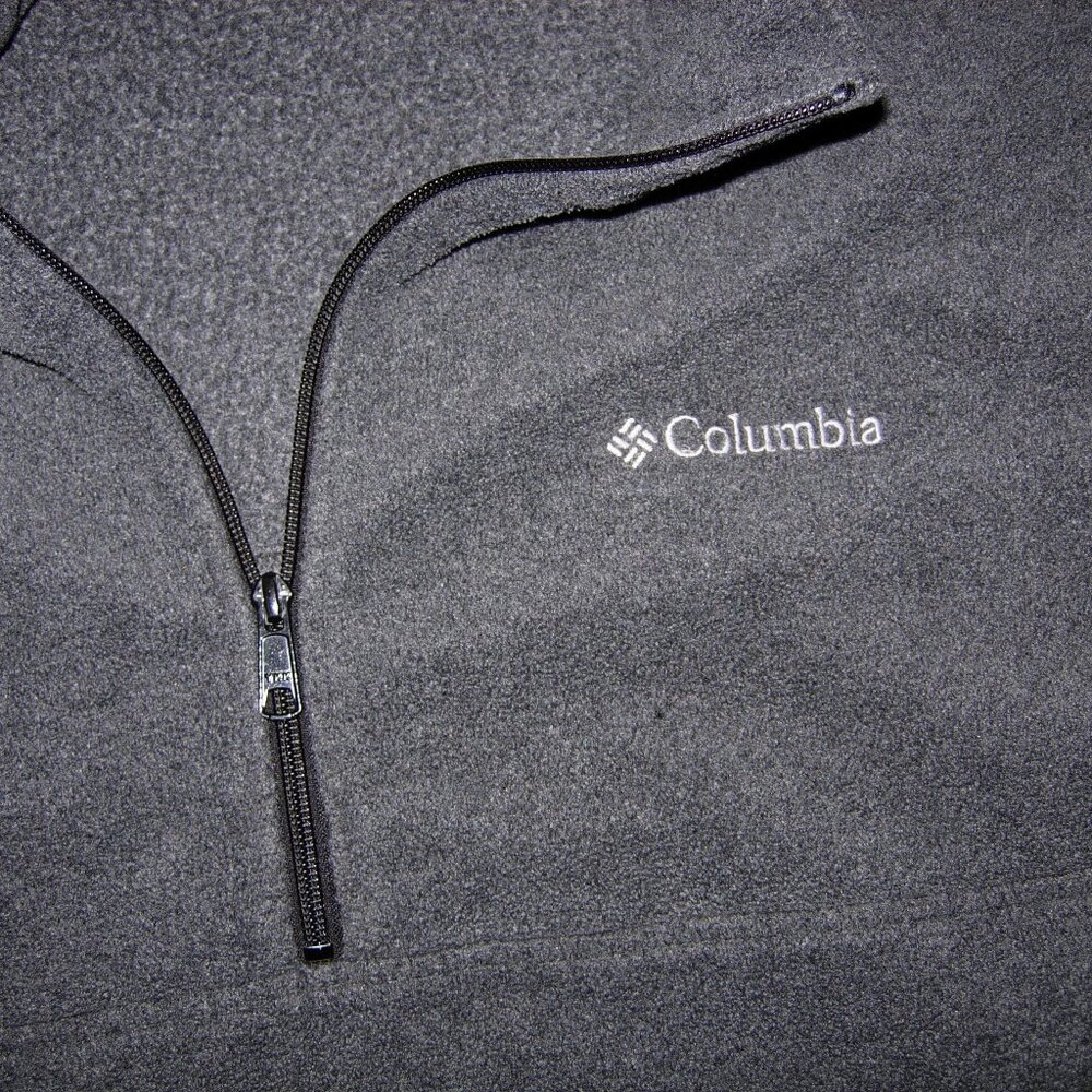 Columbia Gray Fleece 1/4 Zip Top 3XT - Picture 3 of 4